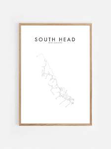 SOUTH HEAD, NZ HOMETOWN PRINT