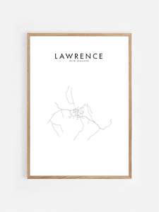 LAWRENCE, NZ HOMETOWN PRINT