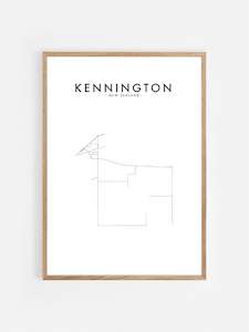 Kennington, Nz Hometown Print