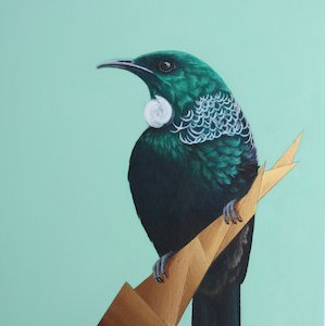 Wise One' Tui Painting