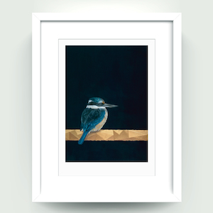 Electric Perch' Kingfisher Limited Edition Print