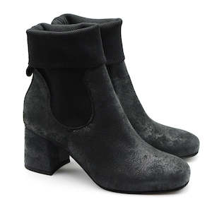 Karen Black Suede Ankle Boots