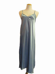 Womenswear: Shoe String Slip Nightdress - Blue