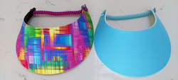 Sun Visors - Multi Colour and Plain Turquoise