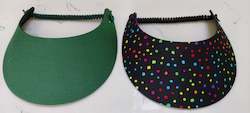 Sun Visors - Green and Multi Spot