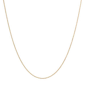 DIAMOND CUT TWISTED ROPE 1.2mm 14-carat gold 22'' chain Lulu's Collective