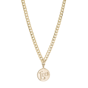 MEDALLION SIGNET 14-carat gold necklace Lulu's Collective