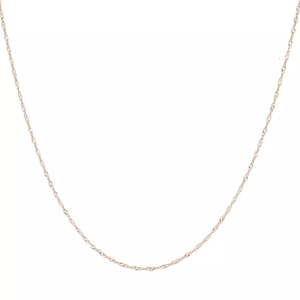 1.2MM SINGAPORE 14-carat gold chain Lulu's Collective