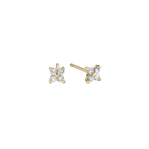 DIAMOND TWILIGHT 14-carat gold and diamond stud earrings - Lulu's Collective Des…