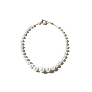 CENTER CASCADING PEARL 14-carat gold bracelet Lulu's Collective