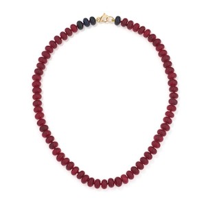 PAINT THE TOWN RED 9-carat gold beaded necklace - Lulu's Collective Designer Jew…