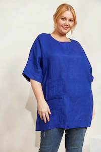 Halcyon Relaxed Top - Cobalt - EB&IVE