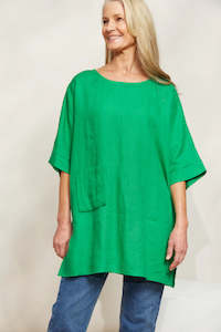 Halcyon Relaxed Top - Emerald - EB&IVE