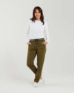 Zuri Pant - Olive - ZAFINA