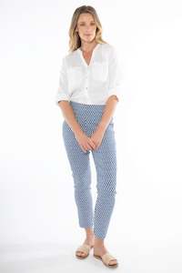 Investment Pieces: Blue Geo Benga Pant - JUMP