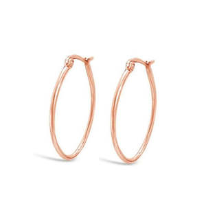 Hooplah Oval  Earrings - FABULEUX VOUS