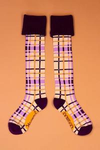 Purple Tartan - Knee Length - POWDER