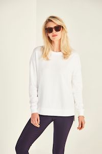 Sweatshirts: Lana Top - White - LEMON TREE