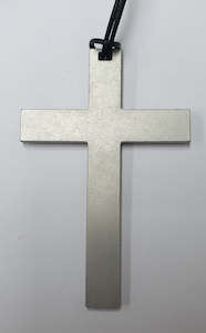 Two Blonde Bobs: Small Silver Cross Necklace - TWO BLONDE BOBS