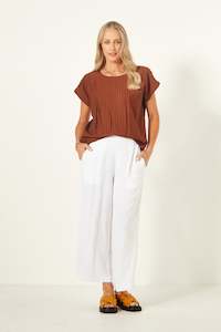 Size 20: Jimena Pant - Cream - LEMON TREE