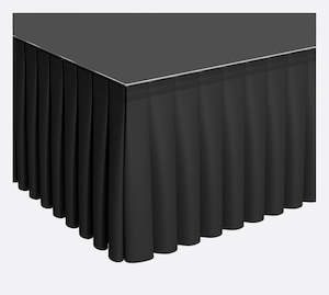 40cm High Black Stage Skirting (3m)