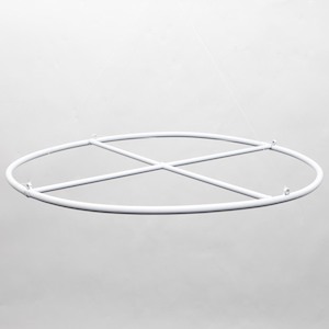 White Ceiling Draping Ring with Centre Cross (ring only)