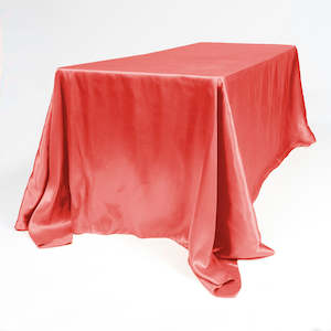 Red Rectangle SATIN Tablecloth (220x330cm)