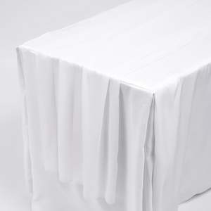 Chiffon Table Runner - White - 70x300cm