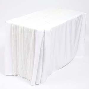 Function equipment renting, leasing or hiring: Cheesecloth Table Runner - White