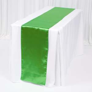 Satin Table Runners - Green