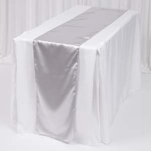 Satin Table Runners - Silver