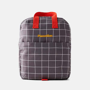 Planetbox Lunch Tote Bag - Gull Grey Grid