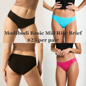 Modibodi™ Basic Mid-Rise Brief (Adult sizes 8-20)