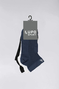 Lupo Breathable Sports Socks 3pk