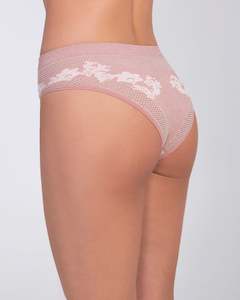 Clothing: Lupo Seamless Rose Pattern Brazilian Briefs