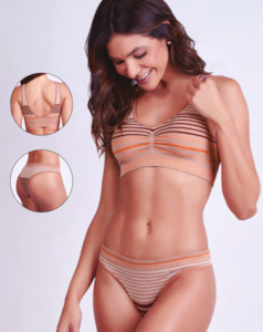 Clothing: Lupo Seamless Striped Brazilian Briefs