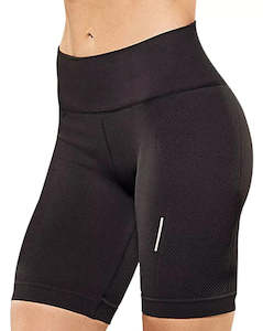 Clothing: Lupo Women's Run Sports Compression Shorts with Pocket Seamless Dry