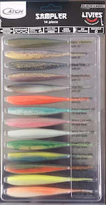 Sporting good wholesaling - except clothing or footwear: Catch Black Label 5 inch Soft Bait Sampler Pack