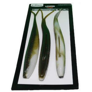 Catch 10" Black Label Livies Softbait Jack Mac UV 3 Pack