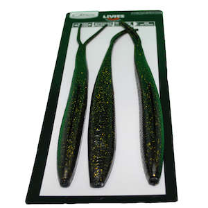 Catch 10" Black Label Livies Softbait Black Ninja UV 3 Pack