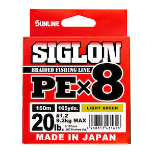 Sporting good wholesaling - except clothing or footwear: Siglon PEX8 Light Green Braid