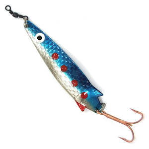 Kilwell Toby Silver Blue Lure with Treble Hook