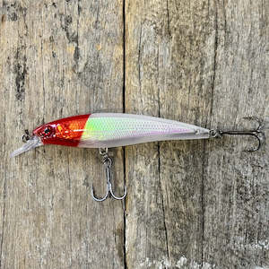 Bibbed Minnow Snapper Tackle Lure - Red Head