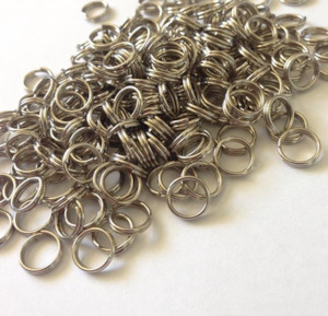 10mm Stainless Steel Split Rings 50 Pack