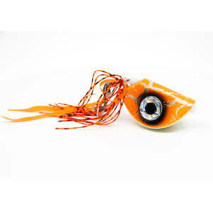 Catch Beady Eye Kabura Jig in Orange Crackle with Glow and UV (60-150g)