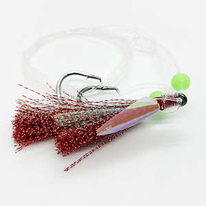 Snapper Tackle Premium Flasher Rig - Red and Blue