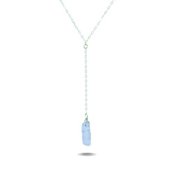 Lucia Drop | Sterling Silver Quartz Point Necklace