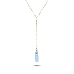 Lucia Drop | Gold Filled Quartz Point Necklace