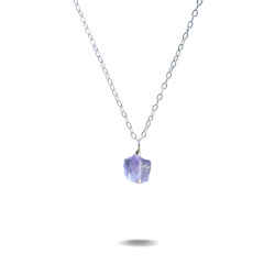 Jewellery: Lucia | Sterling Silver Raw Amethyst Necklace