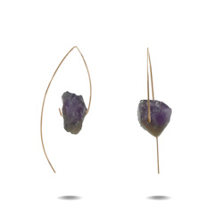 Lorelai | Gold Filled Amethyst Hook Earrings